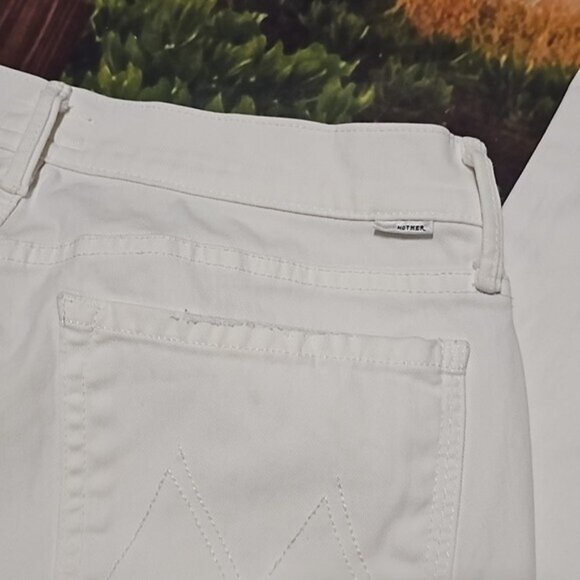 Mother White Glass Slipper Rascal Jeans Size 30 - Picture 4 of 10